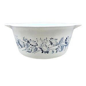Pyrex Colonial Mist 474-B Casserole 1.5 Liter Blue Floral Pattern No Lid